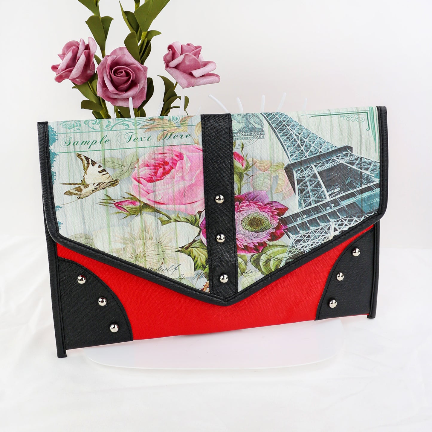 Stylish printed crossbody envelope clutch bag