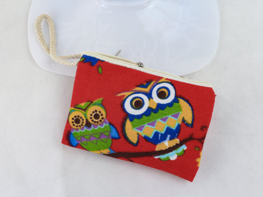 Double pocket zipper coin purse