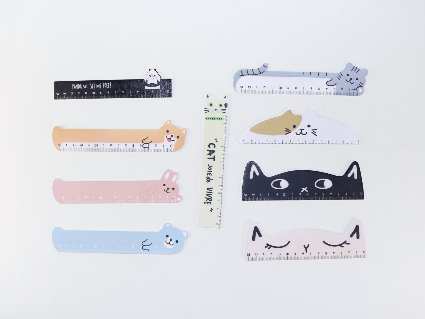 Cartoon animal wooden ruler