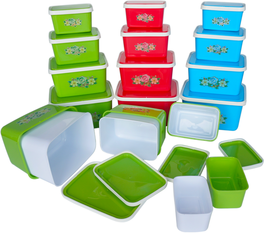 Four-piece double decker lunch box organizer