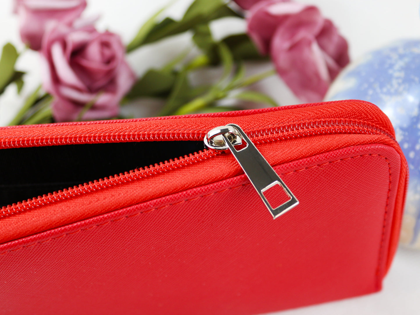 Red fashion clutch bag Change card bag