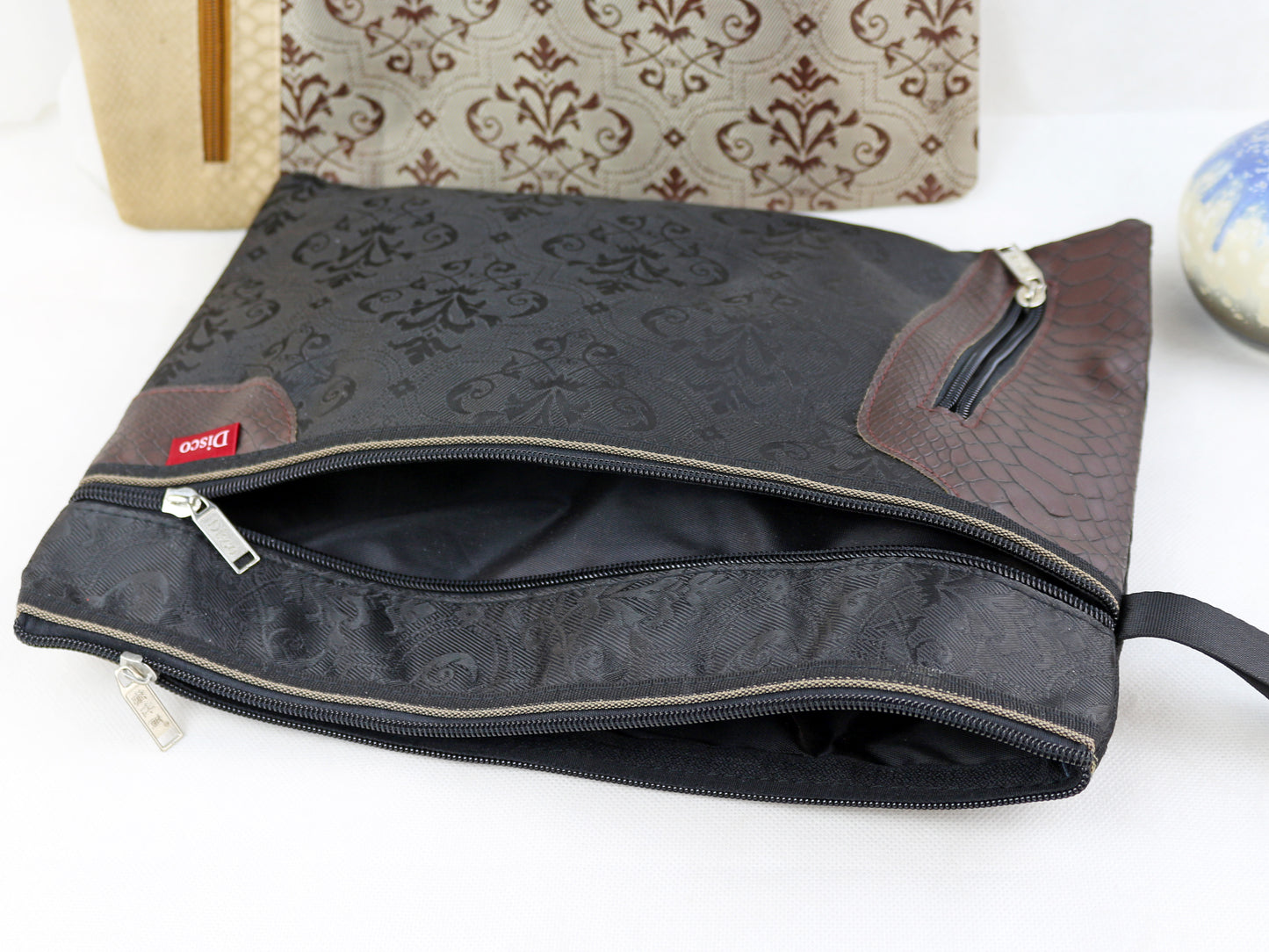 Leather and Fabric LUXURY File Bag Briefcase