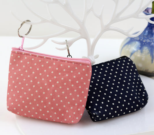 Polka Dot mini coin wallet