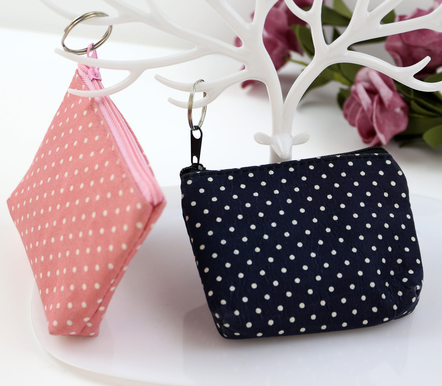 Polka Dot mini coin wallet