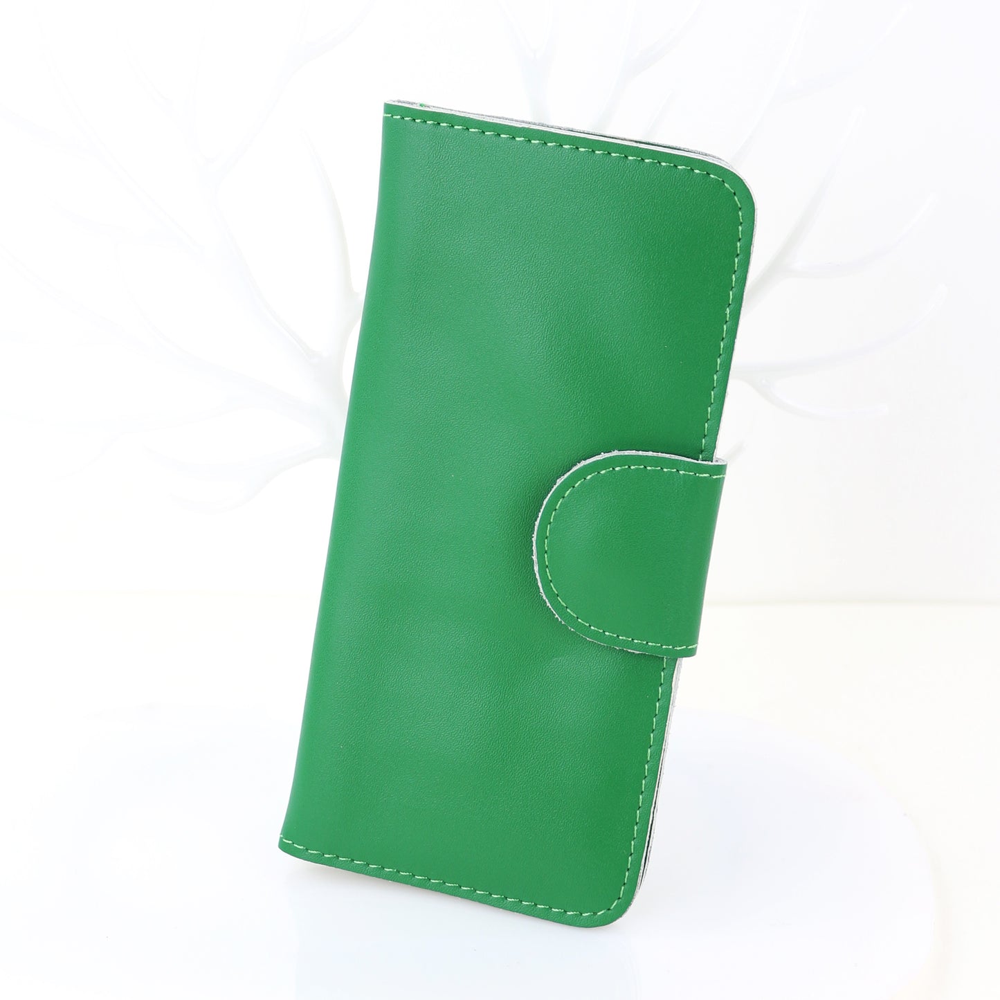 Coin purse with leather card case