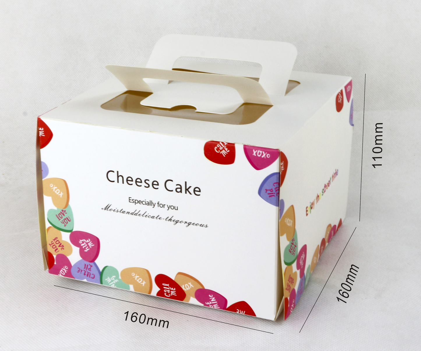 6'' Luxury Windowed Cake Box with Handle (2 Designs)