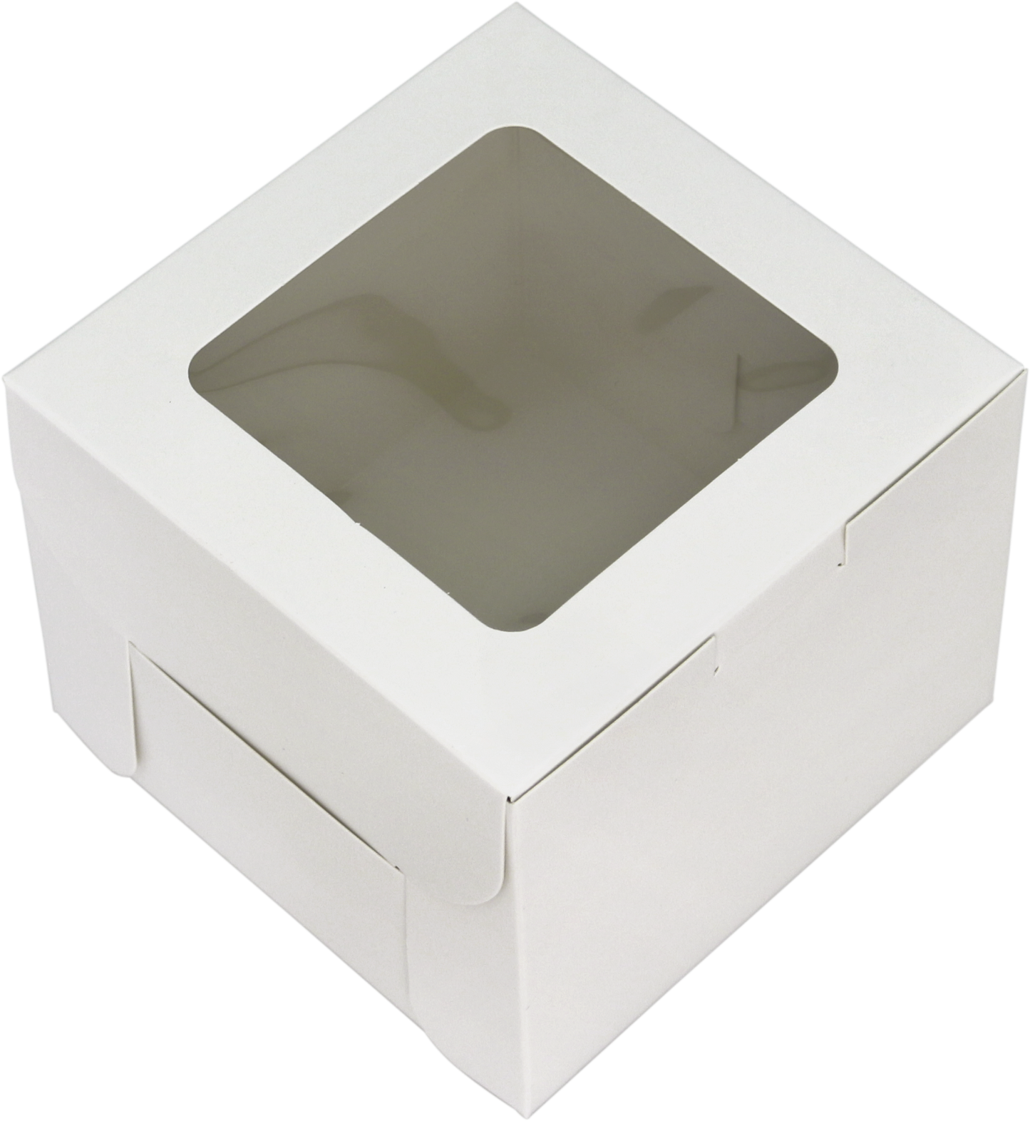 6''/ 8''/ 10'' Windowed Cake Boxes (Plain White)